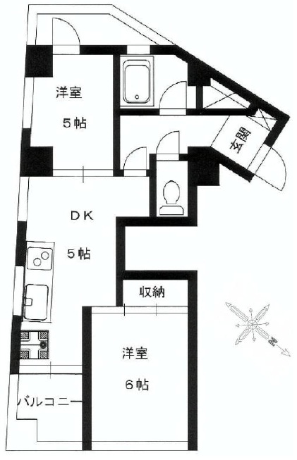 御池ビル401の間取り