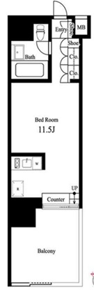 イプセ学芸大学101の間取り