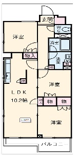 レグノ・スイート三軒茶屋(旧グランスイート三軒茶屋)6階の間取り