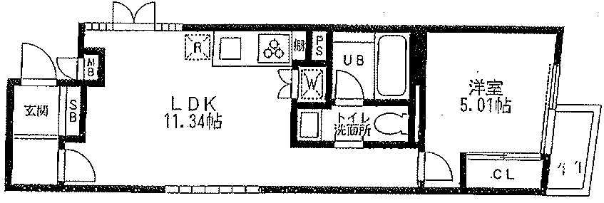 アイランド渋谷東302の間取り