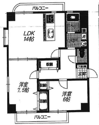 エストルミエール202の間取り