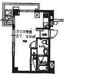 コリーヌ学芸大学303の間取り