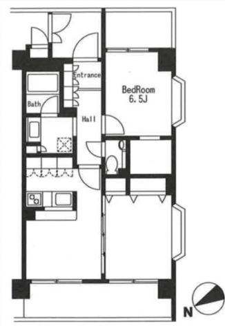 エクセラ三軒茶屋207の間取り