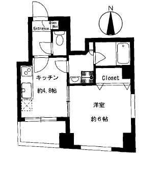 カメリア広尾504の間取り