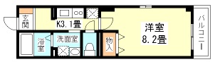 サンライク桜新町302の間取り