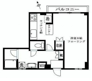 シンシア白金山北ホームズ601の間取り