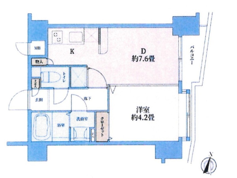 ヴィサージュ池尻301の間取り