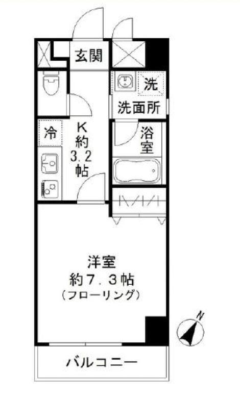 COZY COURT 三軒茶屋 TOKYO202の間取り