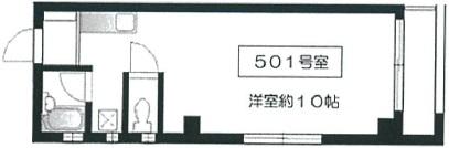 ターレル恵比寿501の間取り