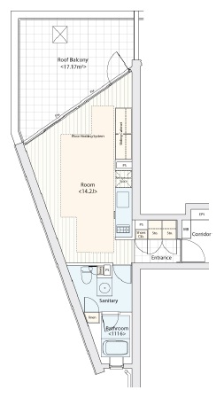 イプセ渋谷ティアズ(イプセ渋谷Tiers)502の間取り