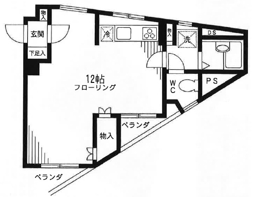 エクセル中目黒801の間取り