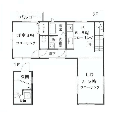 ブルック高輪301の間取り