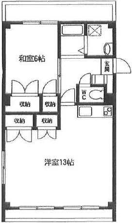 ヴィラ茶屋坂502の間取り