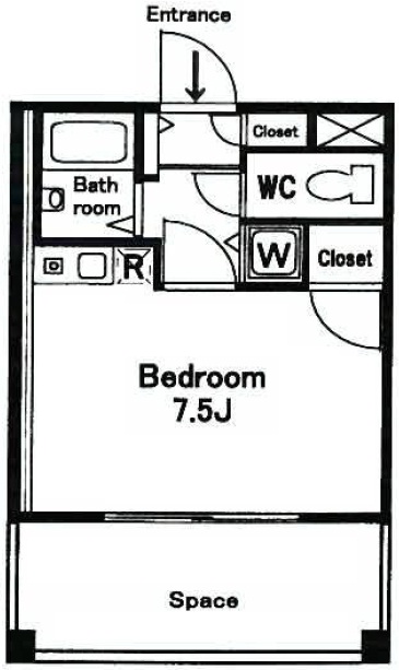 TAKAOマンション(タカオマンション)1Fの間取り