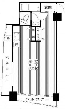 JPC恵比寿マンション204の間取り