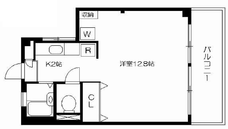 ワニブチマンション201の間取り
