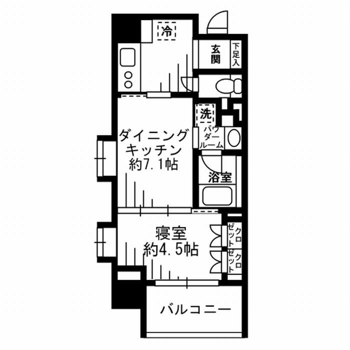 レジディア池尻大橋401の間取り