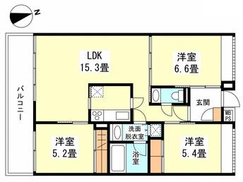 ウェルスクエア碑文谷411の間取り