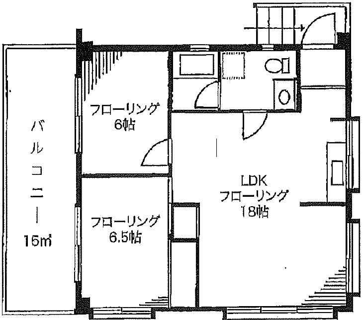 大久保ハイツ301の間取り