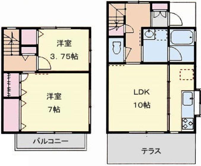 相川ハウス東棟の間取り