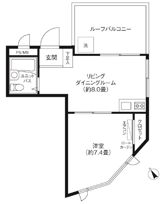 Y.S.Jビル402の間取り