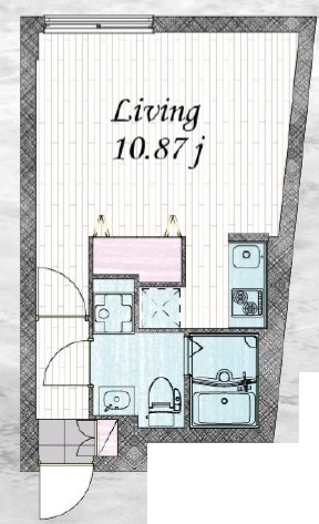 ブランシェ祐天寺402の間取り