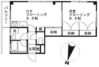 タウンコート三軒茶屋302の間取り