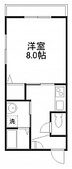 ラフィネ下馬202の間取り