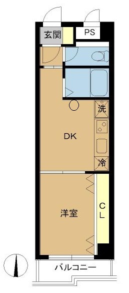 ライオンズマンション三軒茶屋ナカムラ302の間取り