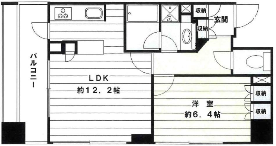 クオリアY’S恵比寿701の間取り