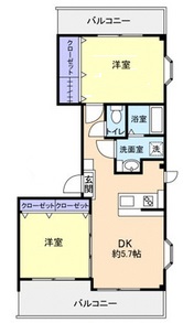 柳月館301の間取り