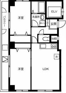 カアバ東山203の間取り