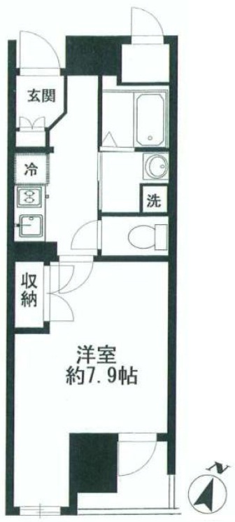 メインステージカテリーナ恵比寿駅前804の間取り