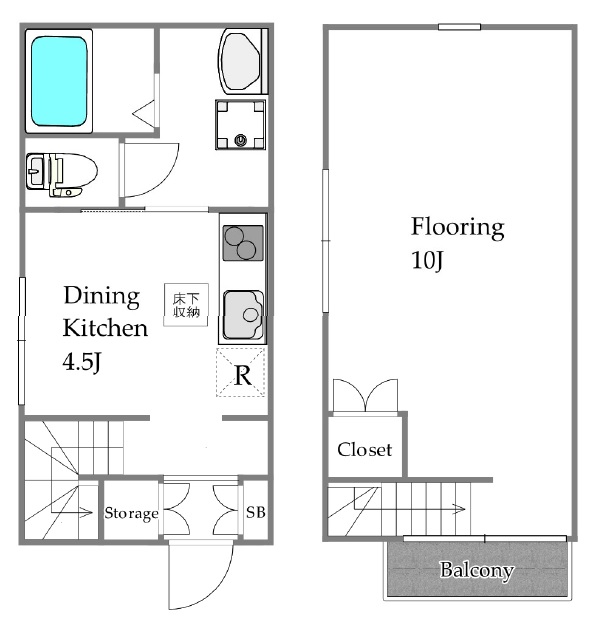 桜ガーデンハイツ103の間取り