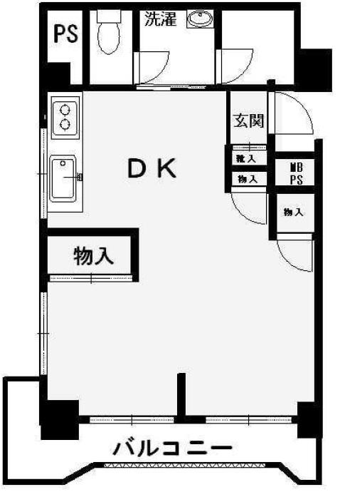 中目黒プラムハイツ801の間取り