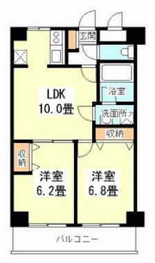 モンレーブ三宿102の間取り