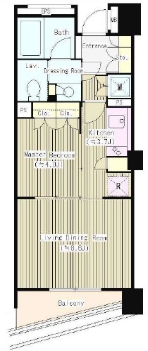 パークリュクス三宿503の間取り