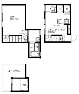 美竹レジデンス206の間取り