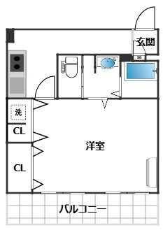 南平台ヒルス703の間取り