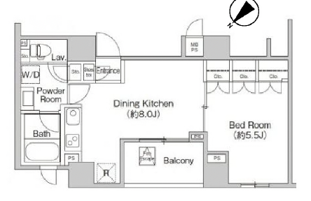 プライムアーバン目黒青葉台901の間取り