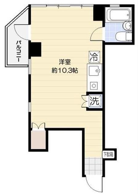 アルス三軒茶屋407の間取り