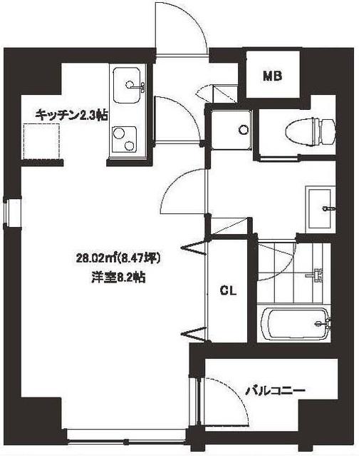 ST恵比寿601の間取り