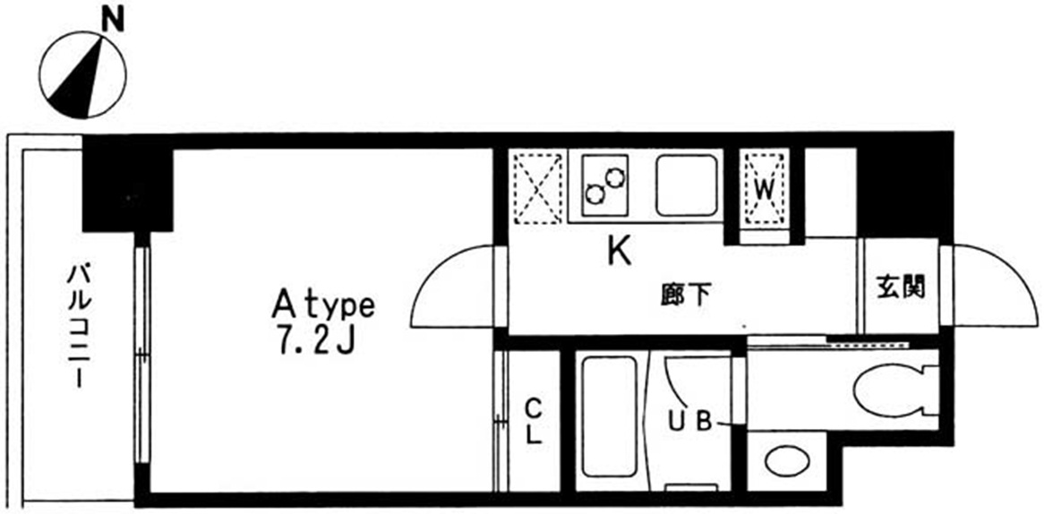 プレイアデ中目黒402の間取り