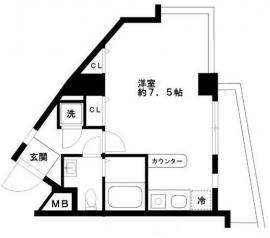 菱和パレス学芸大学駅前205の間取り