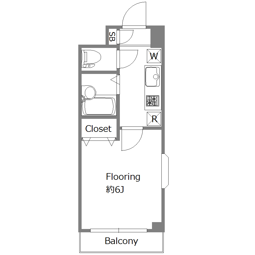 レイクヒルズ209の間取り