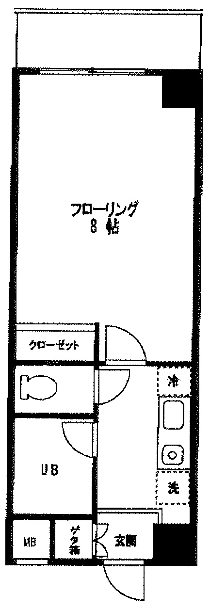 れすぽあーる中目黒203の間取り