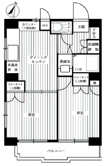 ルーブル駒沢大学?403の間取り