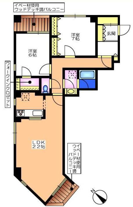 I.W.Place　Aobadai(IWプレイス青葉台)301の間取り