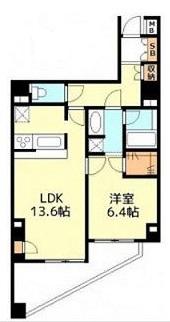 渋谷山手通りSTレジデンス1002の間取り