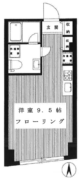 コリーヌ(Cori-nu)102の間取り